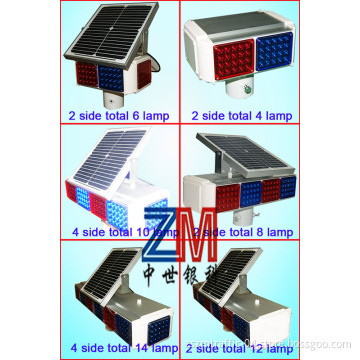 Flicking Solar Wireless Strobe Traffic Light/ LED Traffic Light